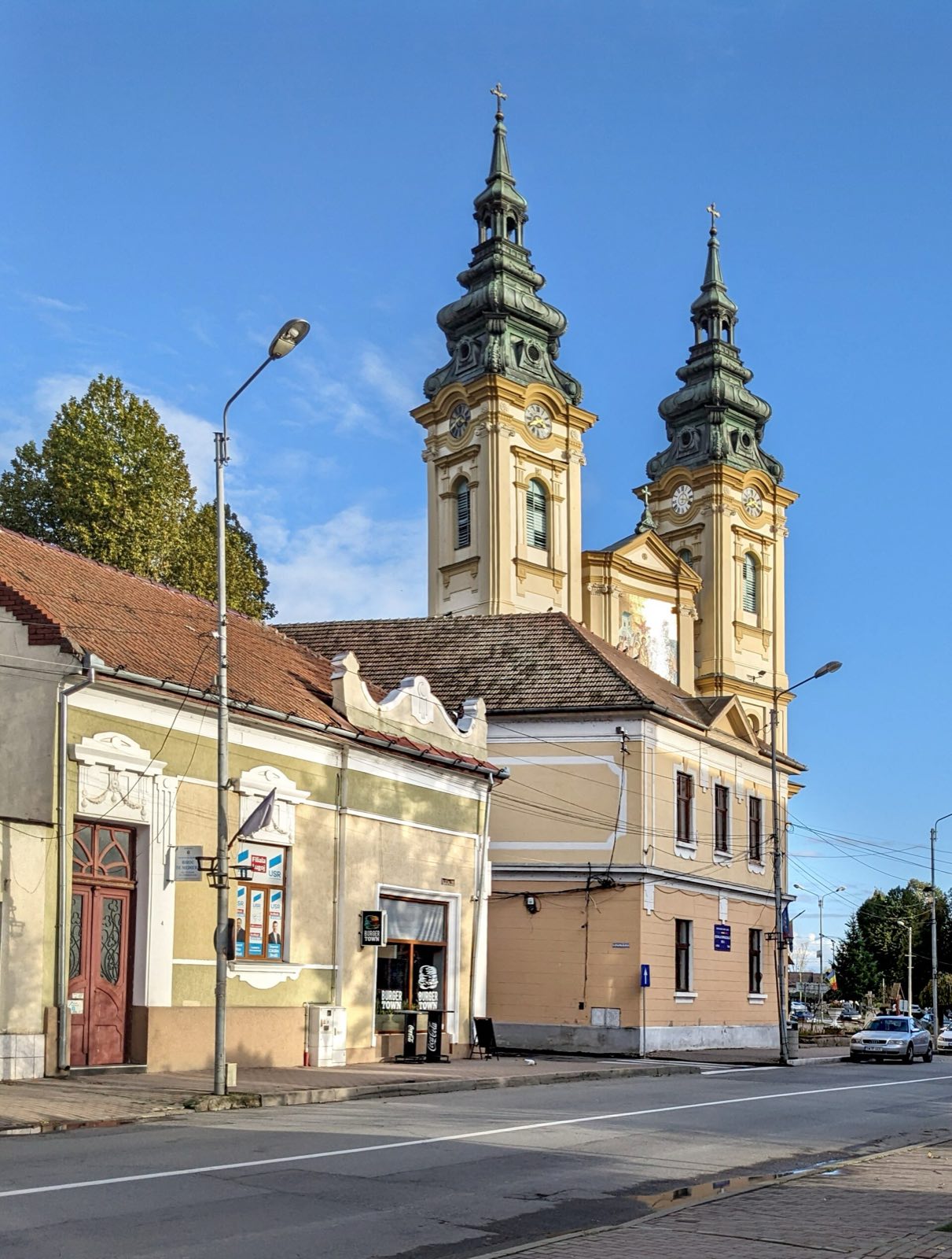 The church towers