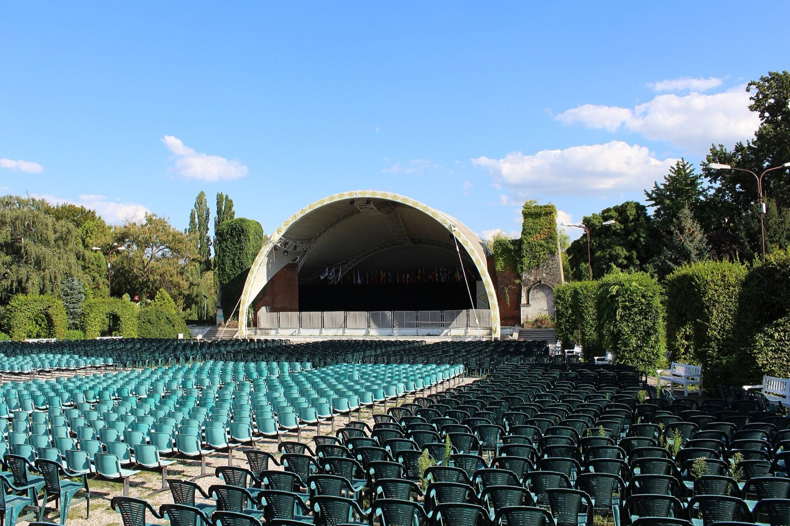 Open-air stage